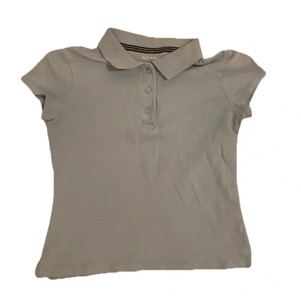 Old Navy Girls Size 8-10 Blue/Khaki Short Sleeve & Pants Uniform Bundle